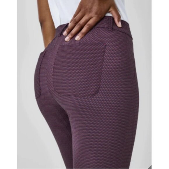 Spanx Petite 50301Q Geo Scape Orange Sunshine Kick Flare Pants ( PM ) - Picture 4 of 8